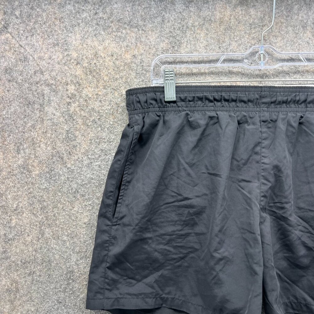 Hugo Boss Shorts Men Large Adult Black White Swimwear Trunk Lined Spell out - Picture 9 of 11